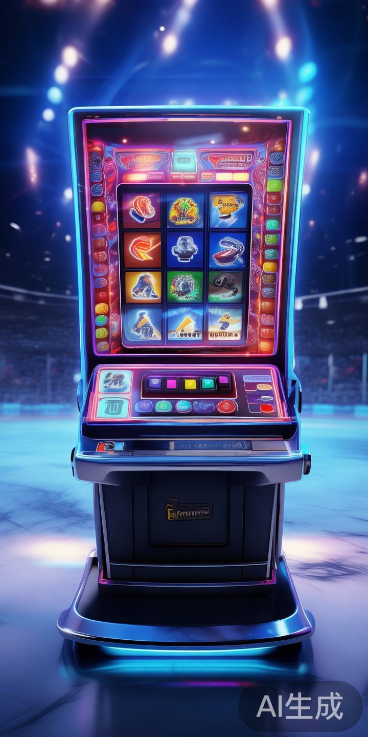 玩法简洁刺激。该游戏采用经典的老虎机机制，结合冰球